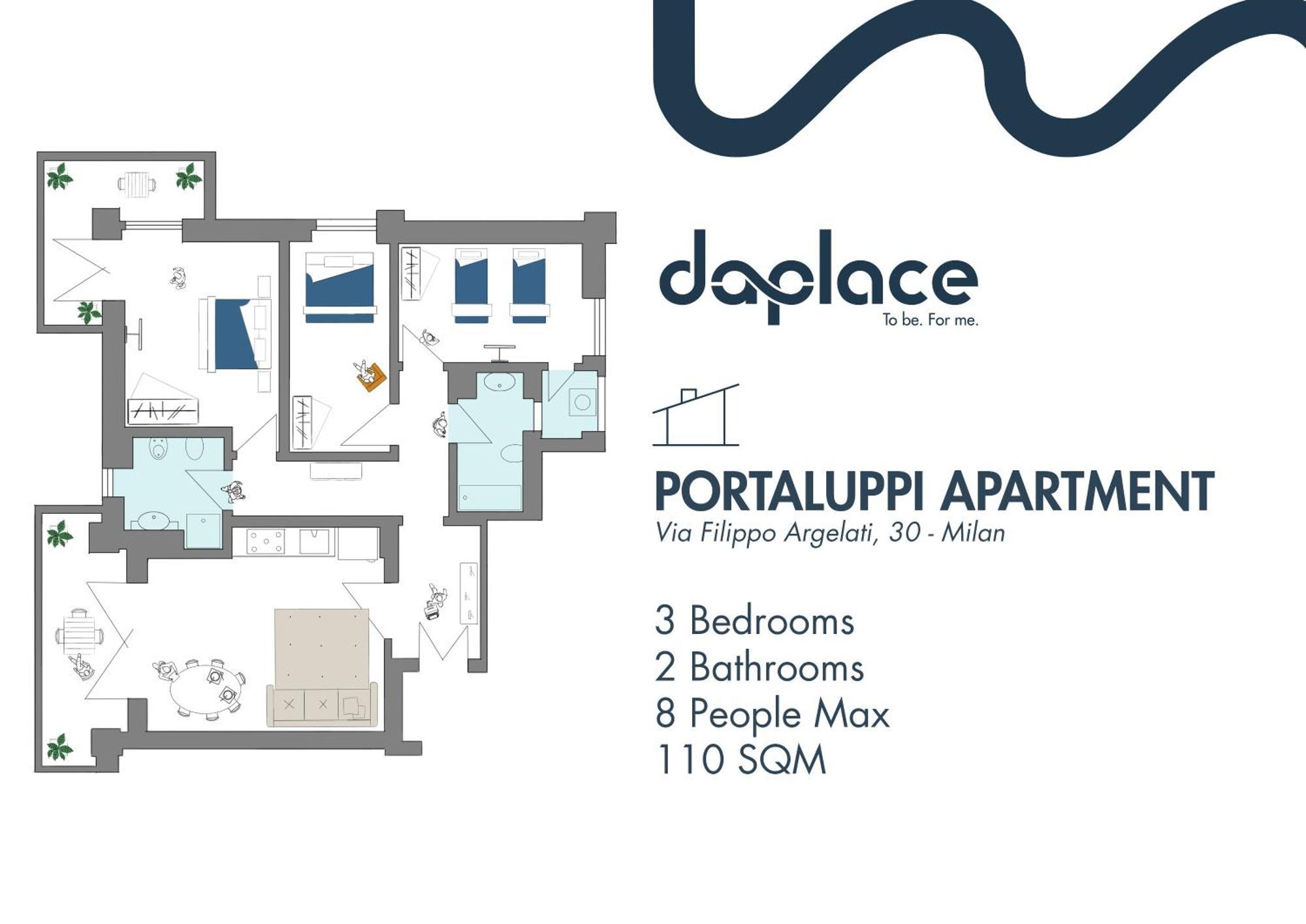 Daplace - Portaluppi Apartment Milano Eksteriør bilde